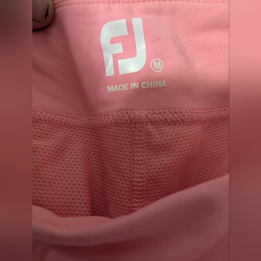 FootJoy Pink Women's Golf Skort with White Trim - Picture 4 of 4